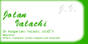 jolan valachi business card